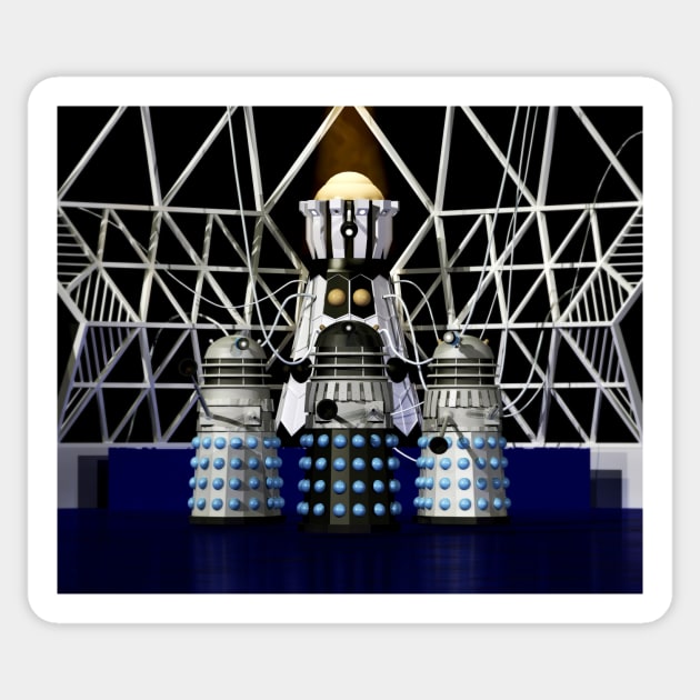 Emperor and Subjects Sticker by Dalekboy